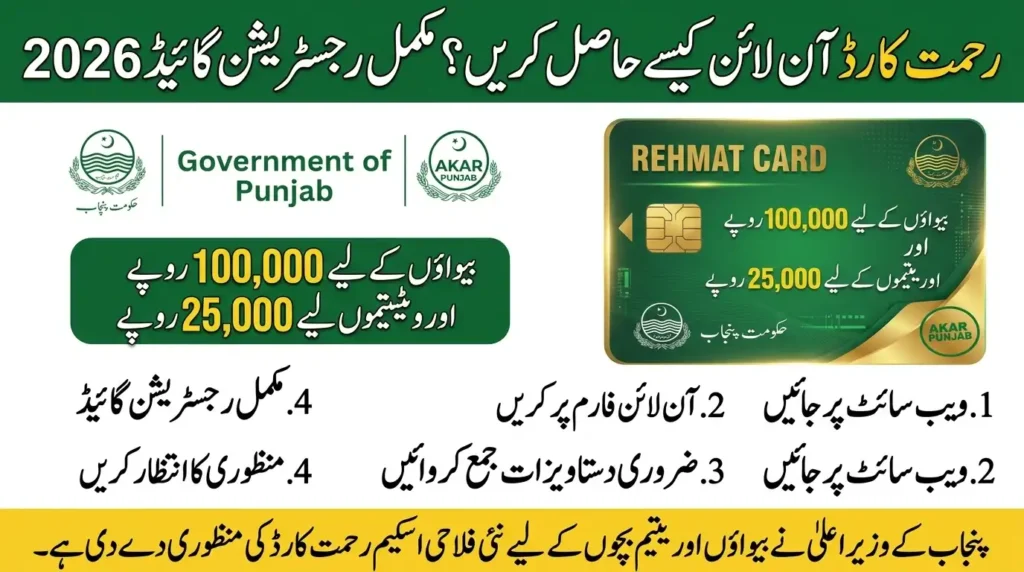 How to Get Rehmat Card Online? Complete Registration Guide 2026