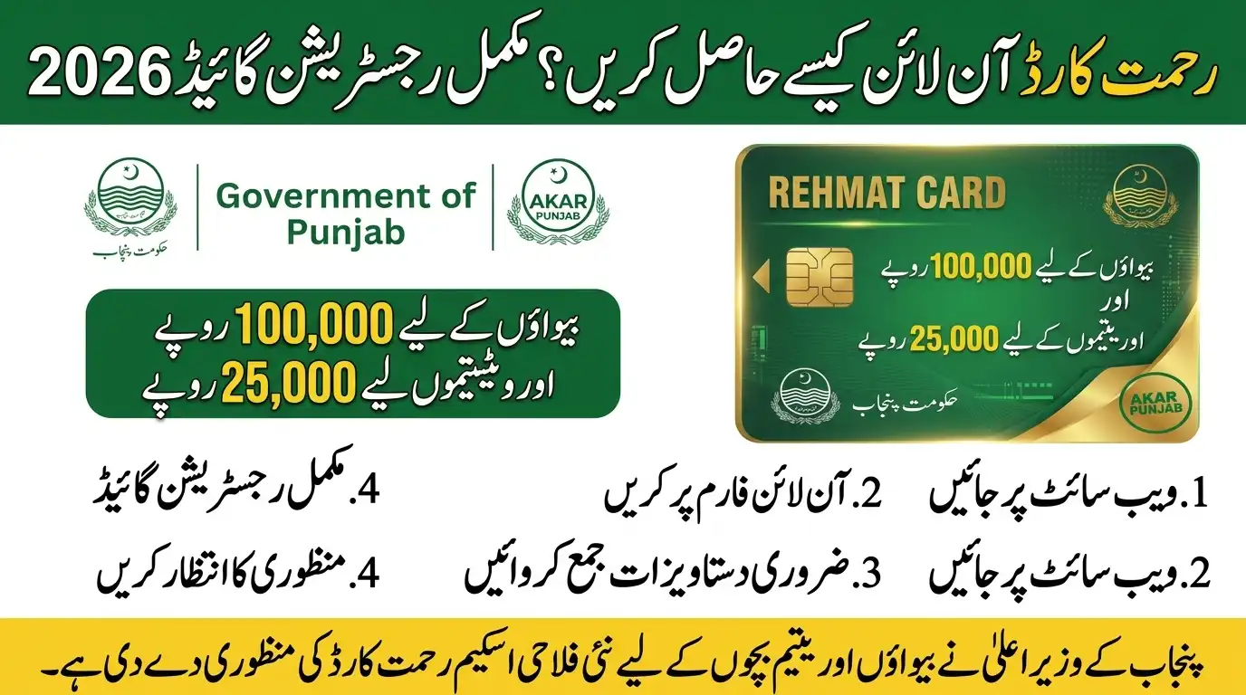How to Get Rehmat Card Online